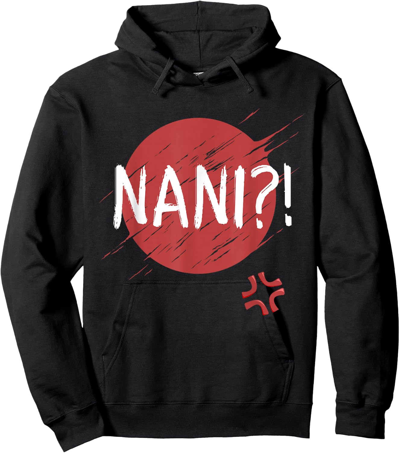 Nani! What? Funny Japanese Anime manga Hoodie - Hoodie | Black