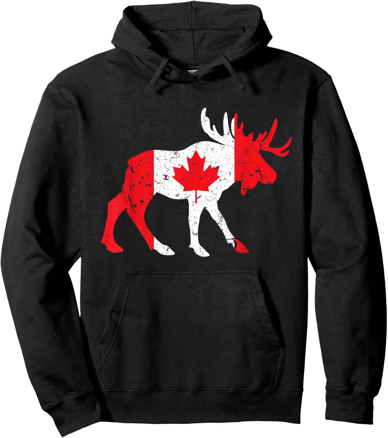 Maple Leaf Animal Canadian Flag Canada Hoodie - Hoodie | Black
