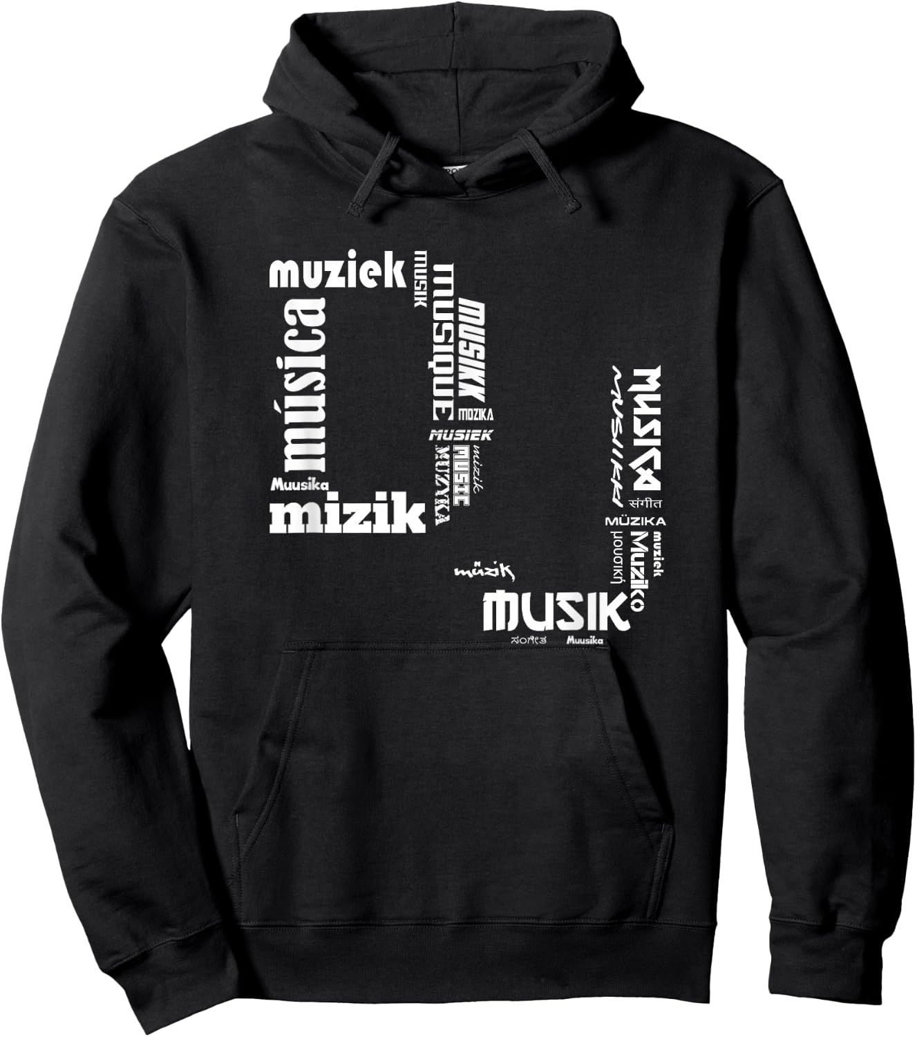 DJ in international Languages Shirt Hoodie - Hoodie | Black
