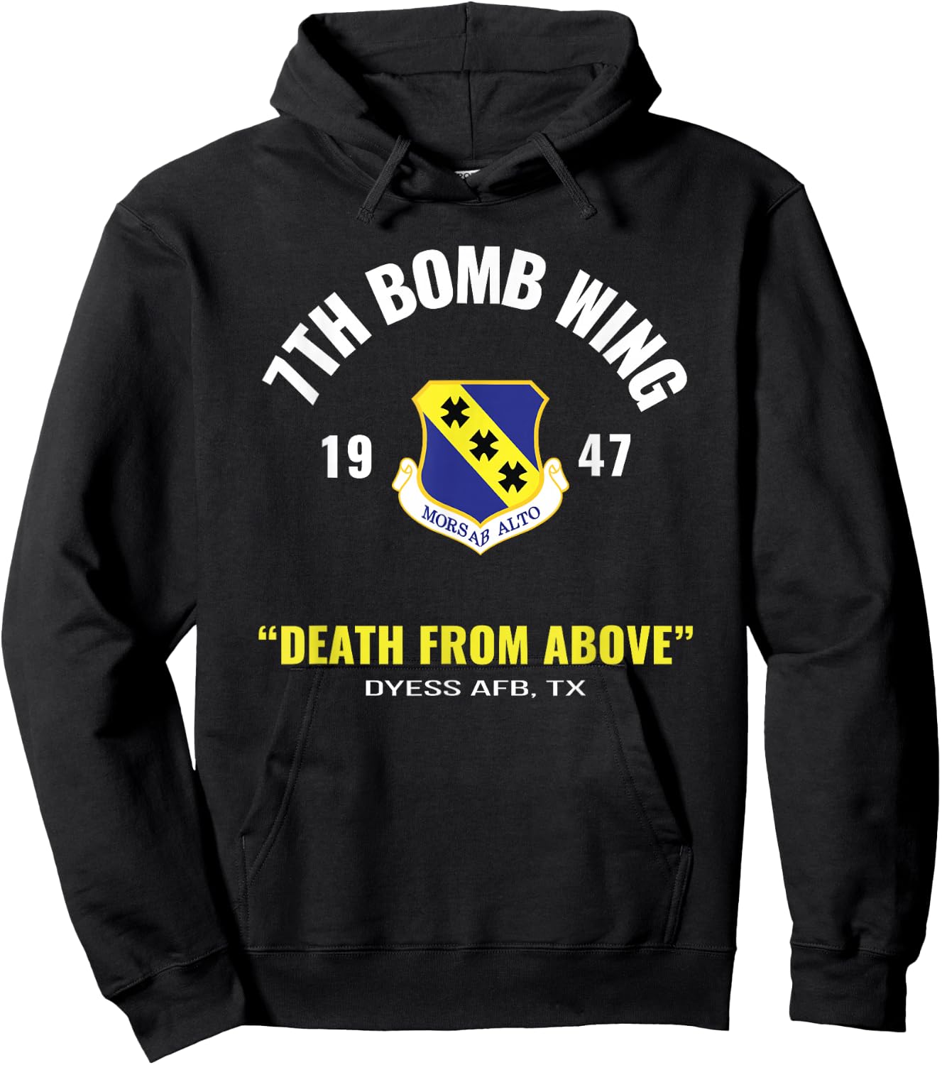 Military 7th Bomb Wing Hoodie - Hoodie | Black