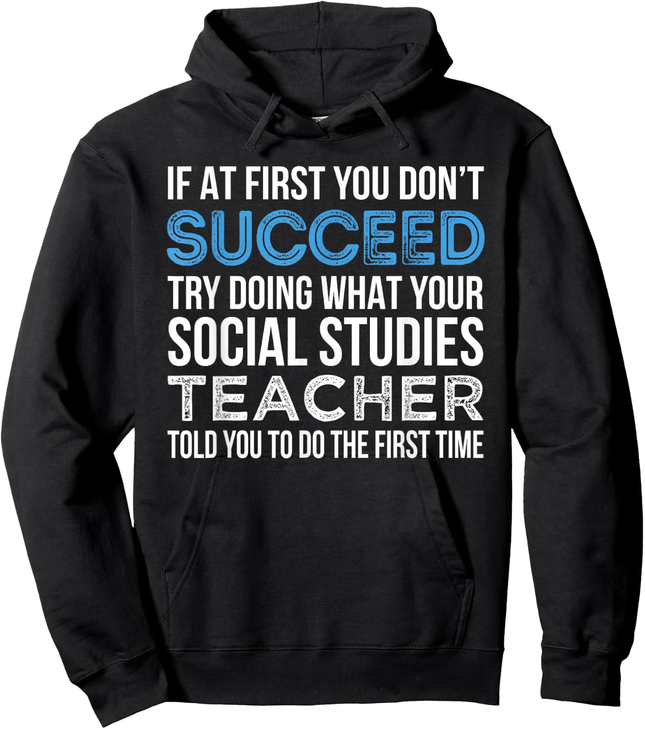 Social Studies Teacher Gift Funny Men Women Hoodie - Hoodie | Black