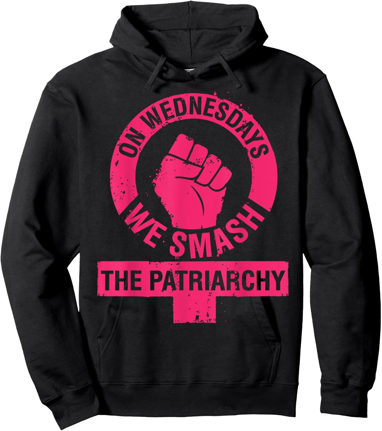 On Wednesdays we Smash the Patriarchy Women rights Hoodie - Hoodie | Black