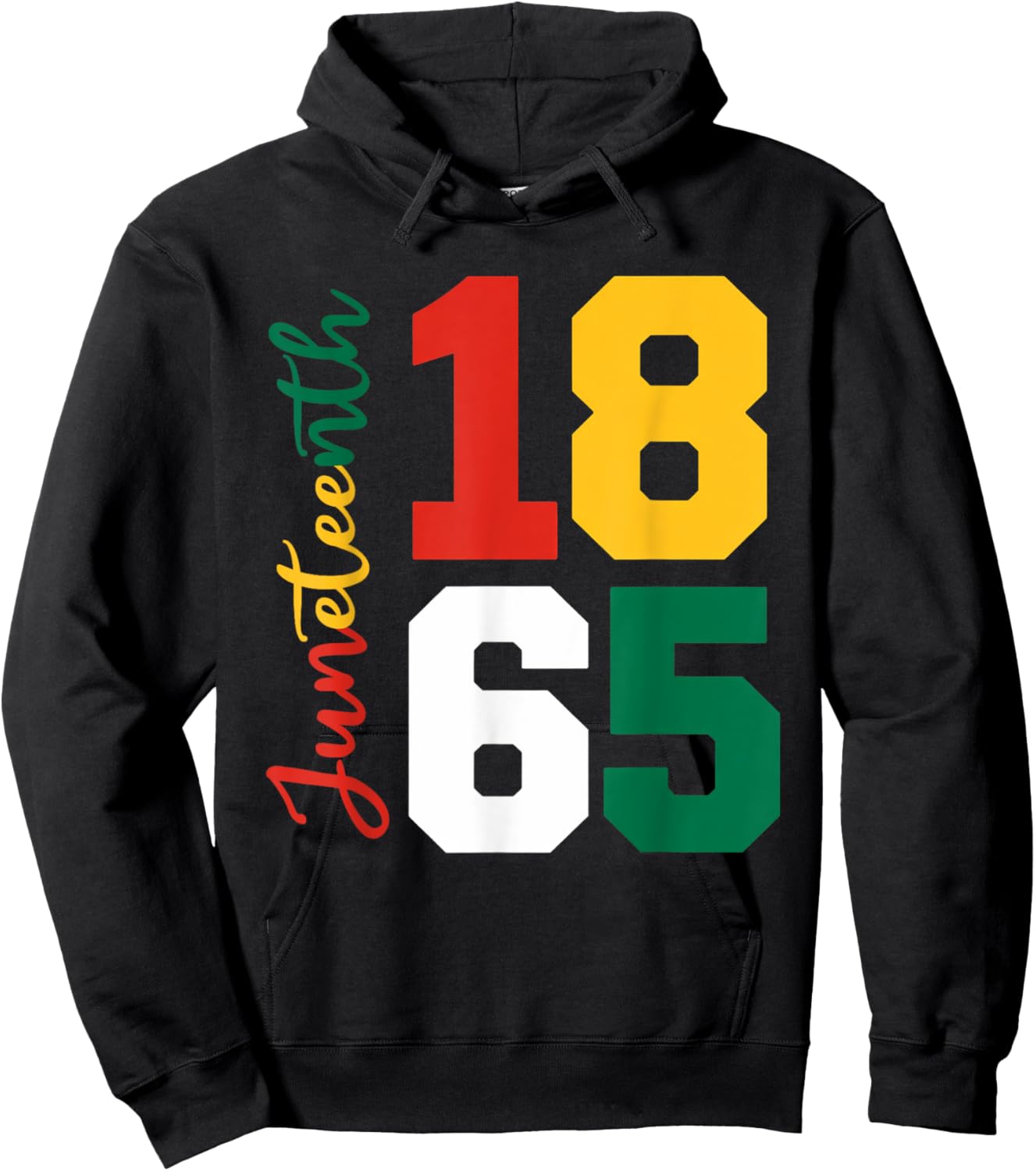 Juneteenth Shirts Women Men African American Juneteenth 1865 Hoodie - Hoodie | Black