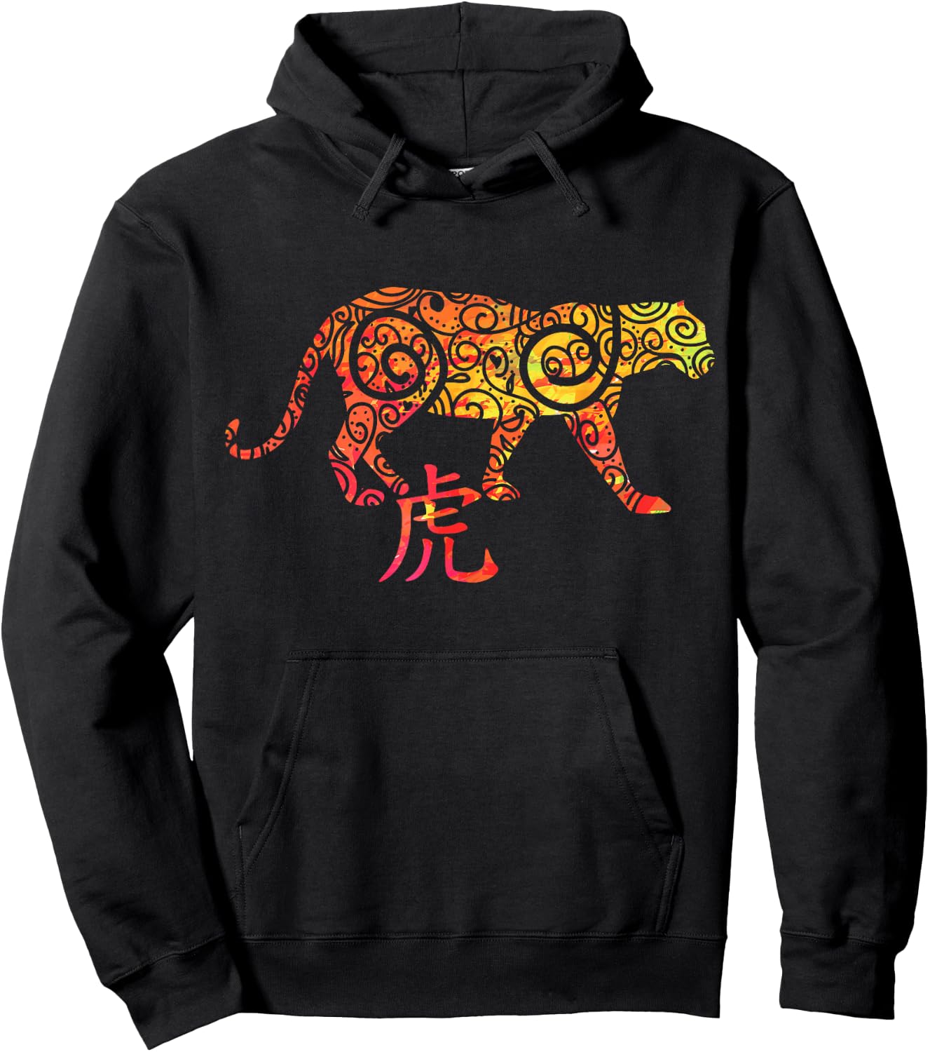 Year of the Tiger Chinese Zodiac Hoodie - Hoodie | Black