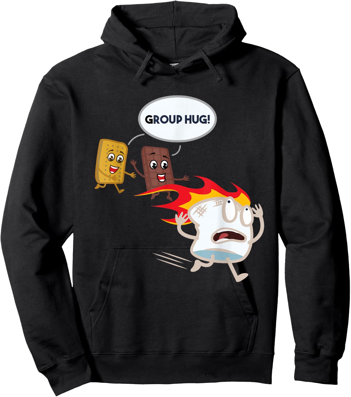 Funny Smores Camping Roasting Outdoor Women Hoodie - Hoodie | Black