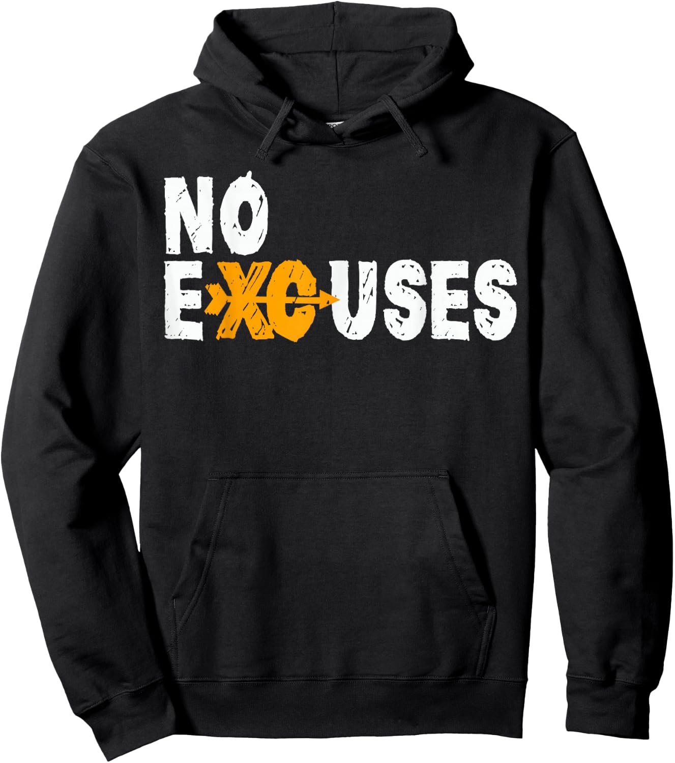 No Excuses Cross Country Running Shirt for XC Runners Hoodie - Hoodie | Black