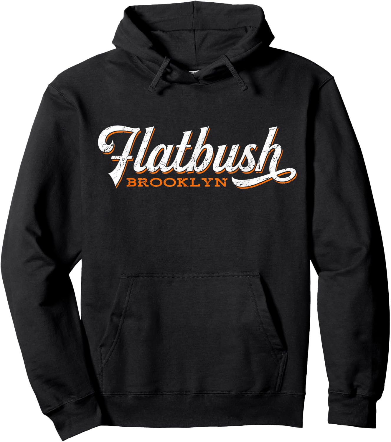 Flatbush Brooklyn New York Retro Cool Hoodie - Hoodie | Black