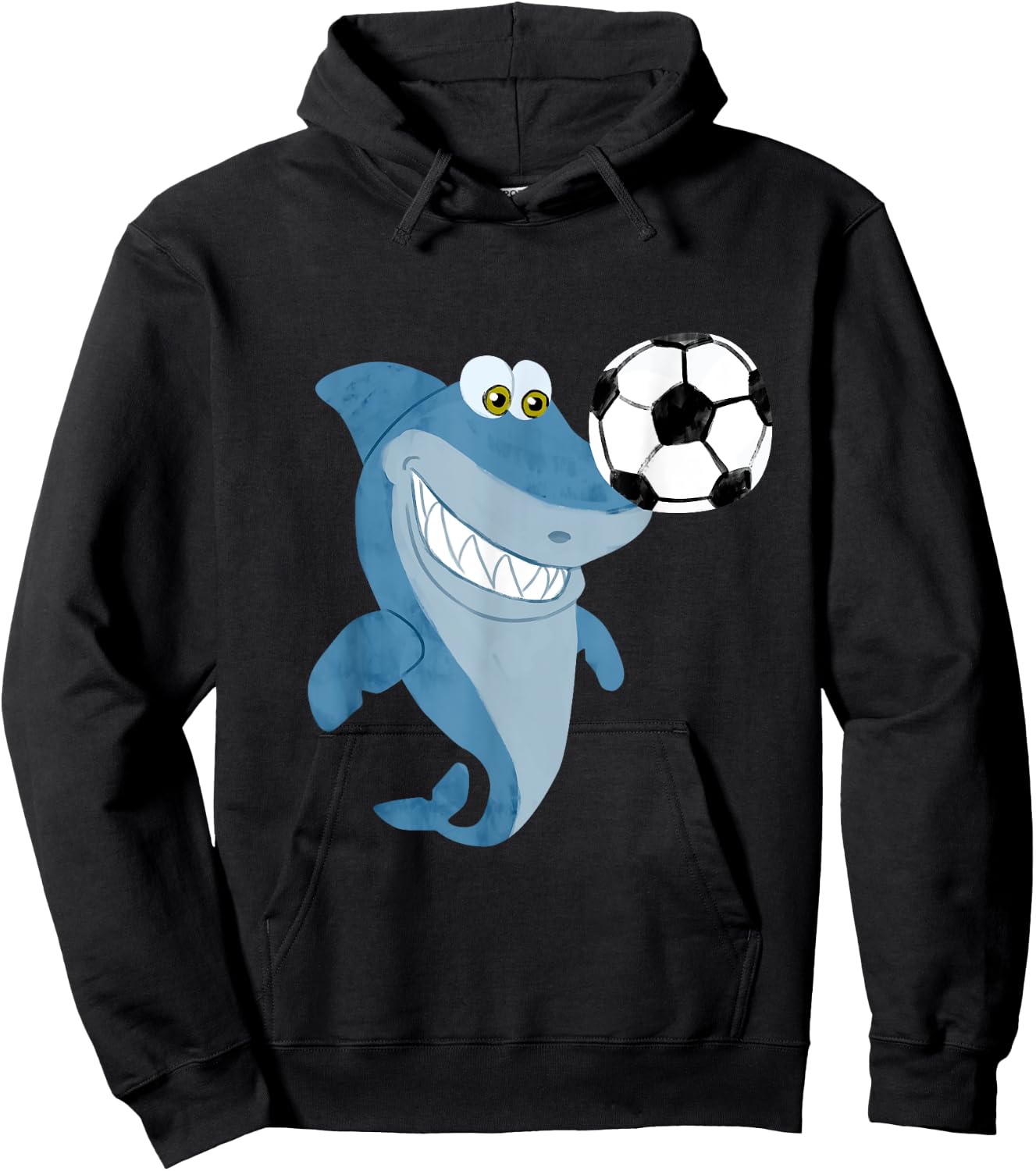 Soccer Team Shark - Soccer Player Hoodie - Hoodie | Black