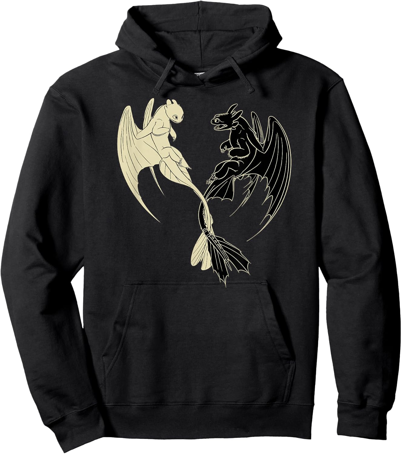 How to Train Your Dragon 3 Hidden World Lightfury Toothless Hoodie - Hoodie | Black