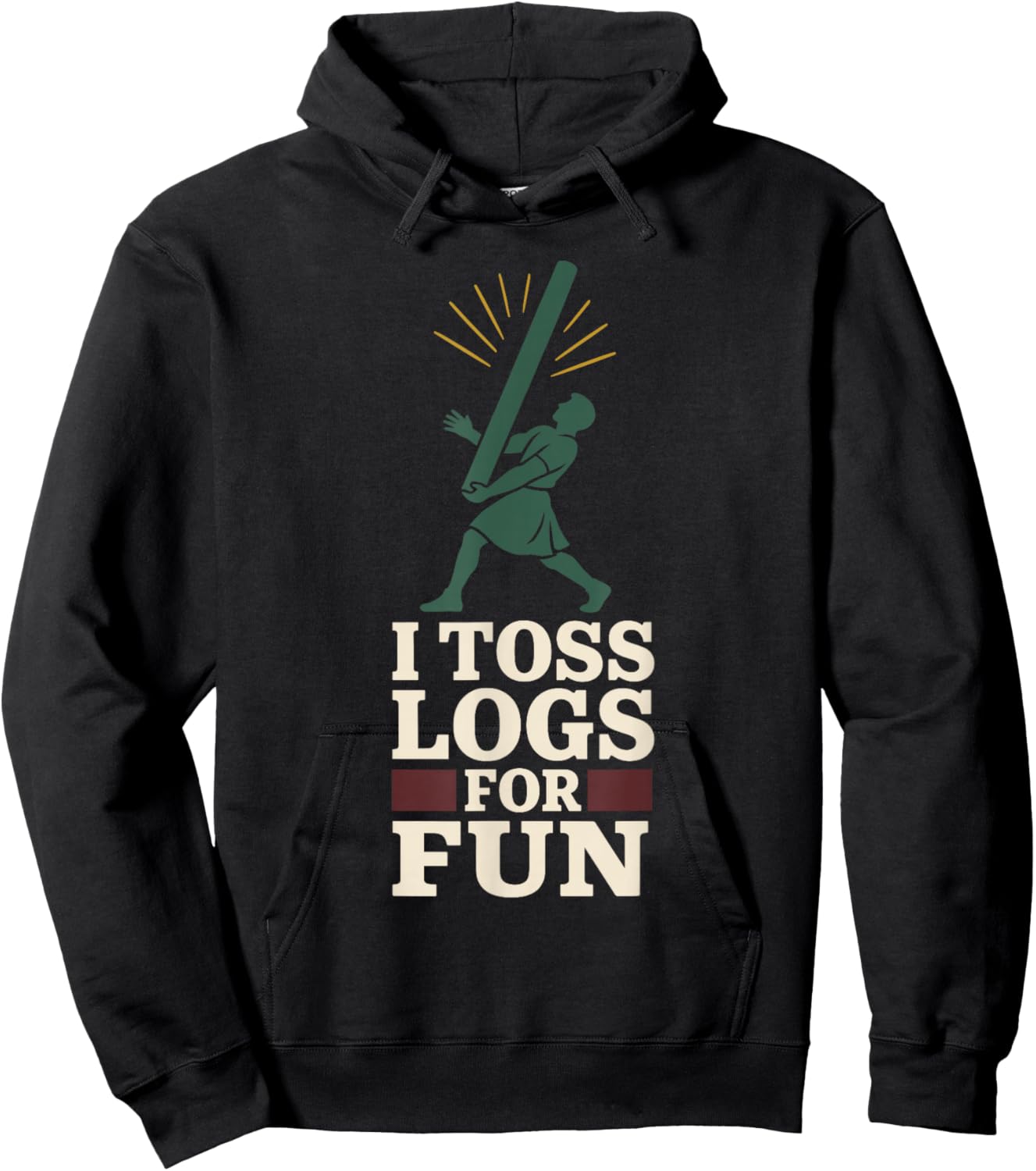 Highland Games Caber Tosser Clan Pride Scotland Strength Hoodie - Hoodie | Black