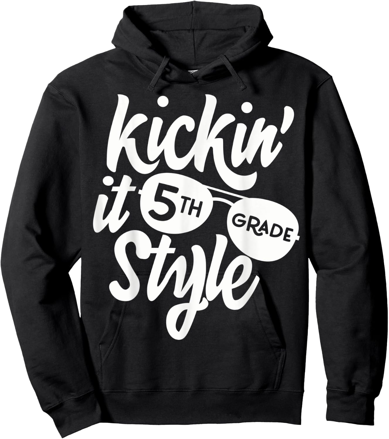 Kickin it 5th Grade Style Shirt Kids Back to School Teacher Hoodie - Hoodie | Black