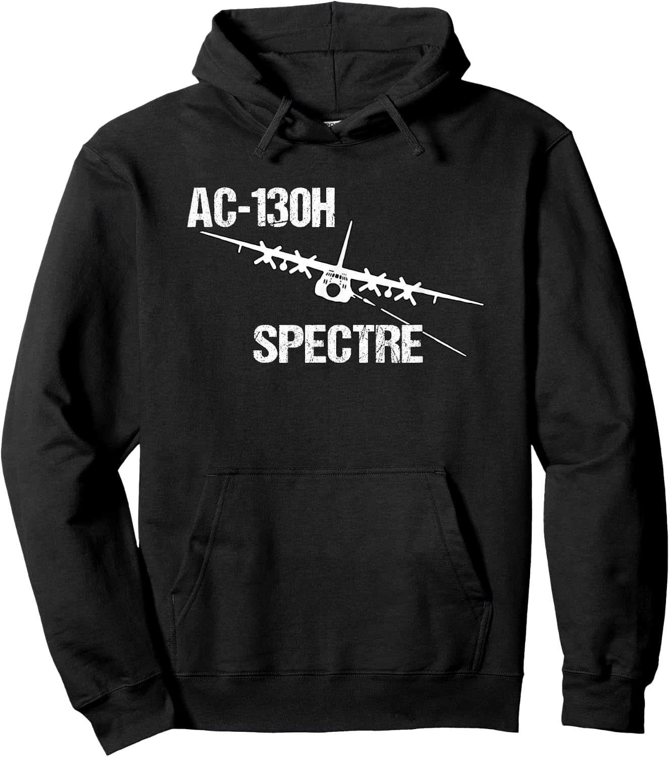 AC-130H Spectre Gunship Air Force Pilot- Funny Aviation Hoodie - Hoodie | Black