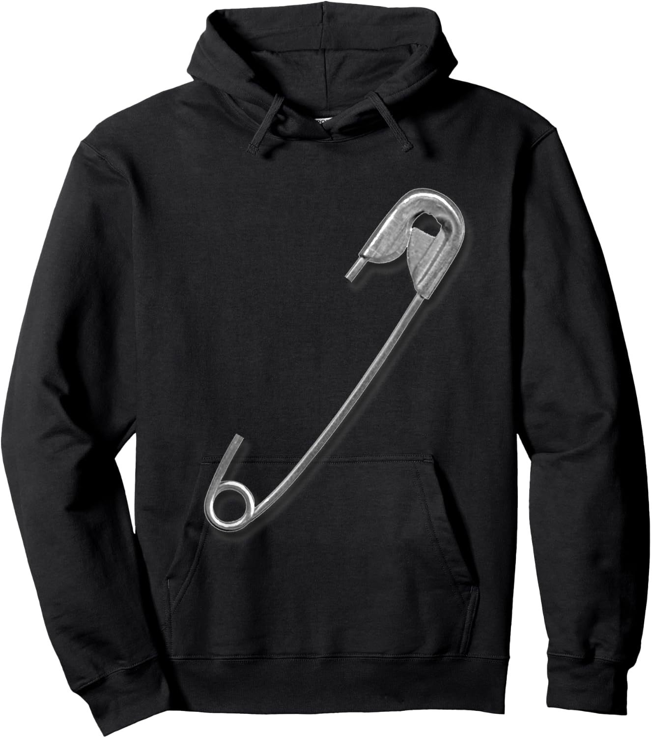 Safety Pin Art Hoodie - Hoodie | Black