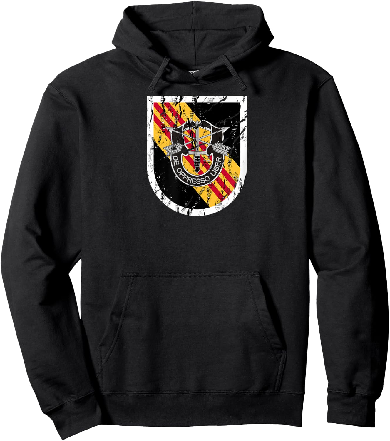 US Special Forces Shirt - 5th Group (SFG) - Distressed Hoodie - Hoodie | Black