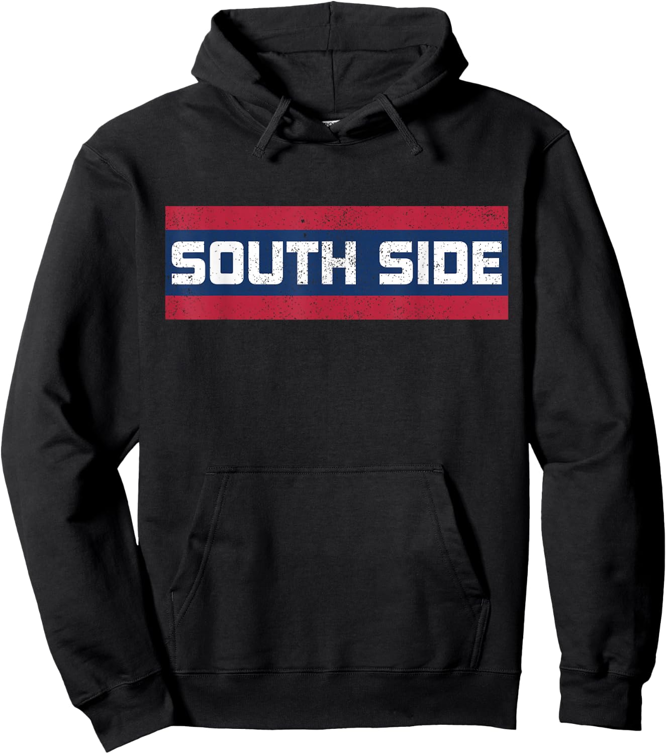 Retro South Side T Shirt Chicago Baseball Fan Gift Hoodie - Hoodie | Black