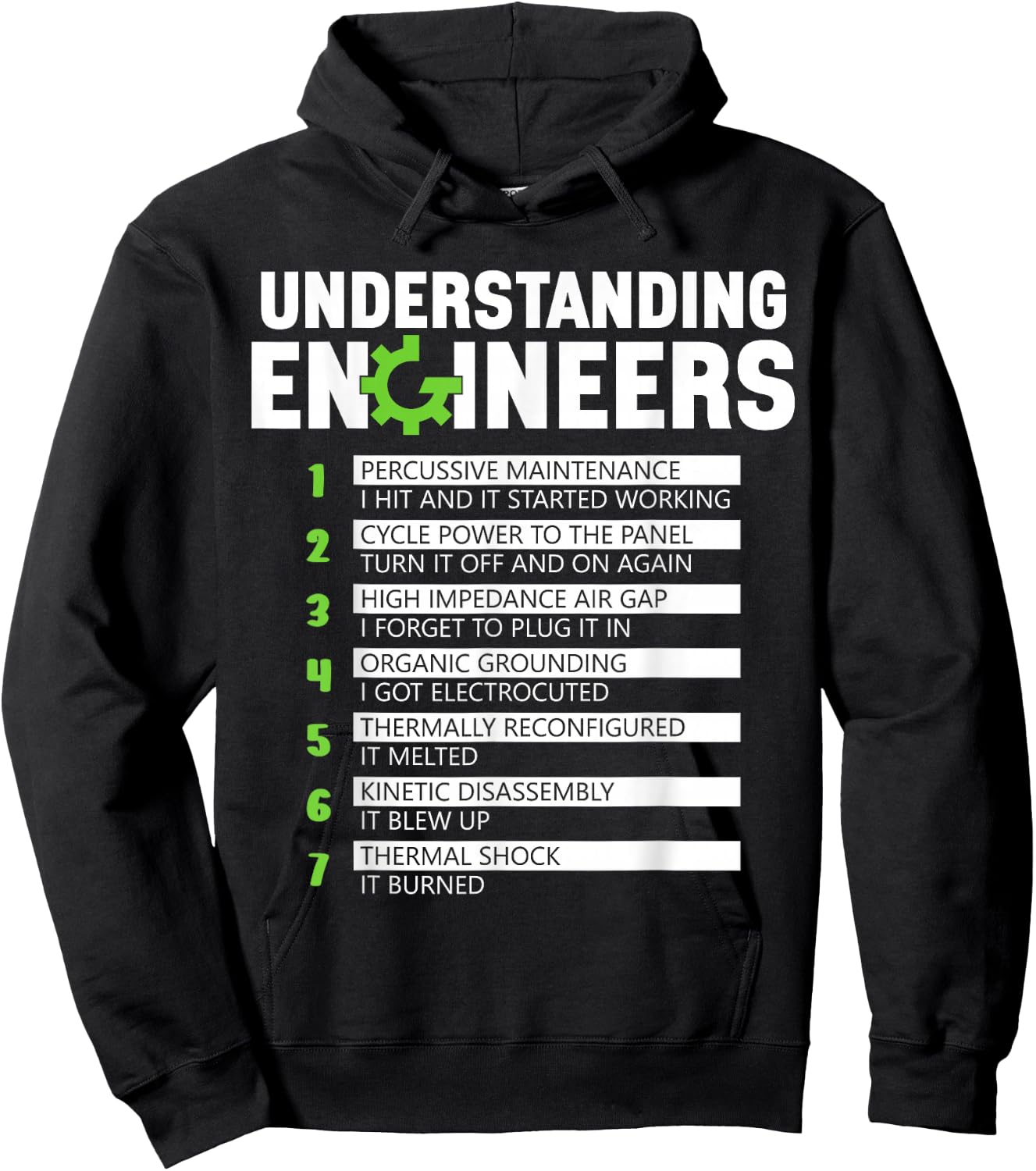 Understanding Engineers Men Funny Engineering Engineer Hoodie - Hoodie | Black