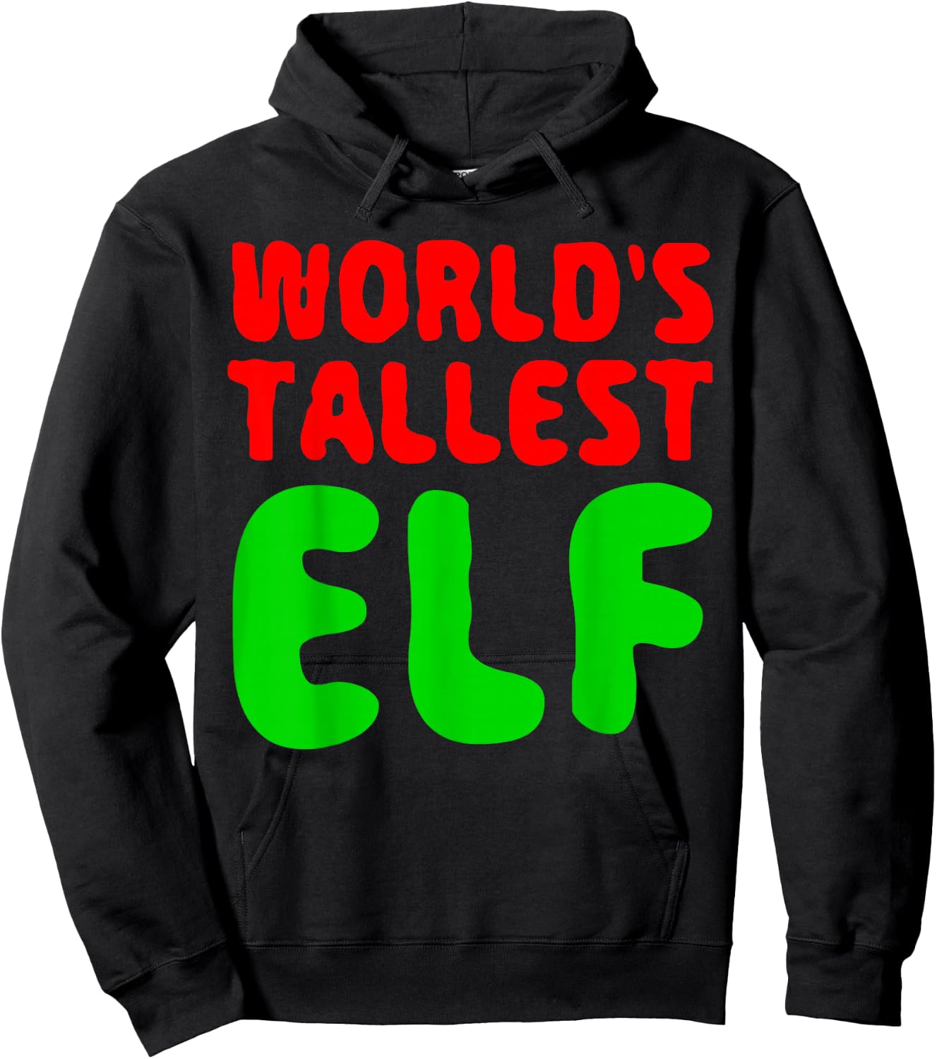World's Tallest Elf Shirt Matching Christmas Elf Pajamas Hoodie - Hoodie | Black