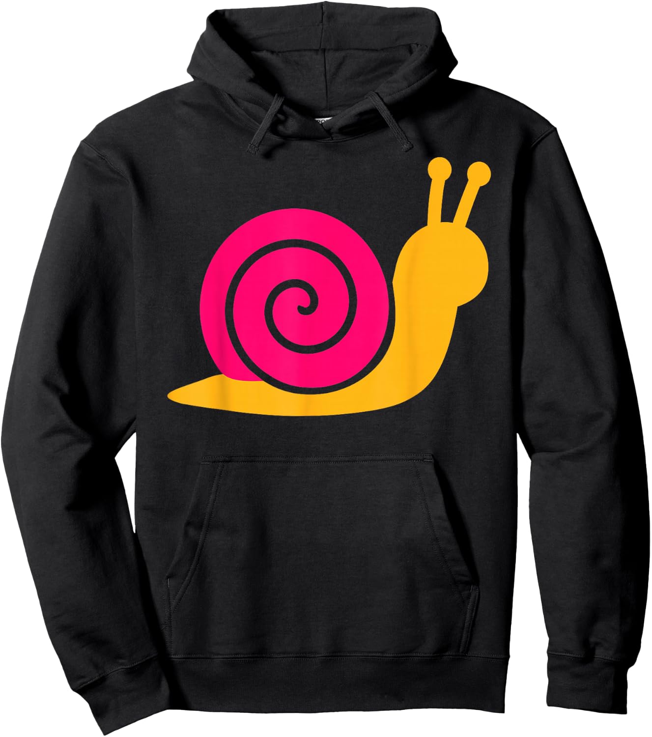 Pink snail Hoodie - Hoodie | Black