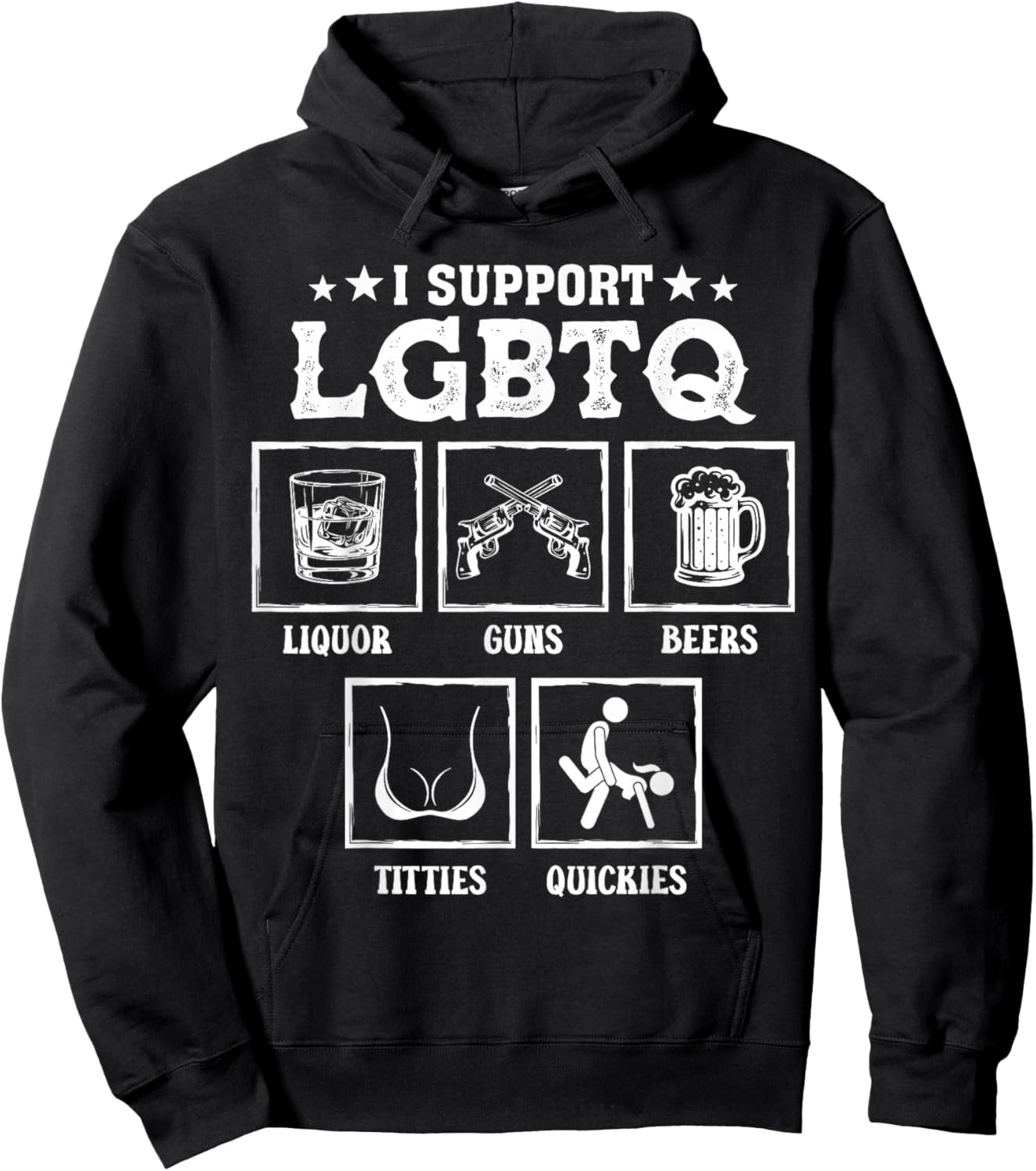 T-Shirt Hoodie - Hoodie | Black