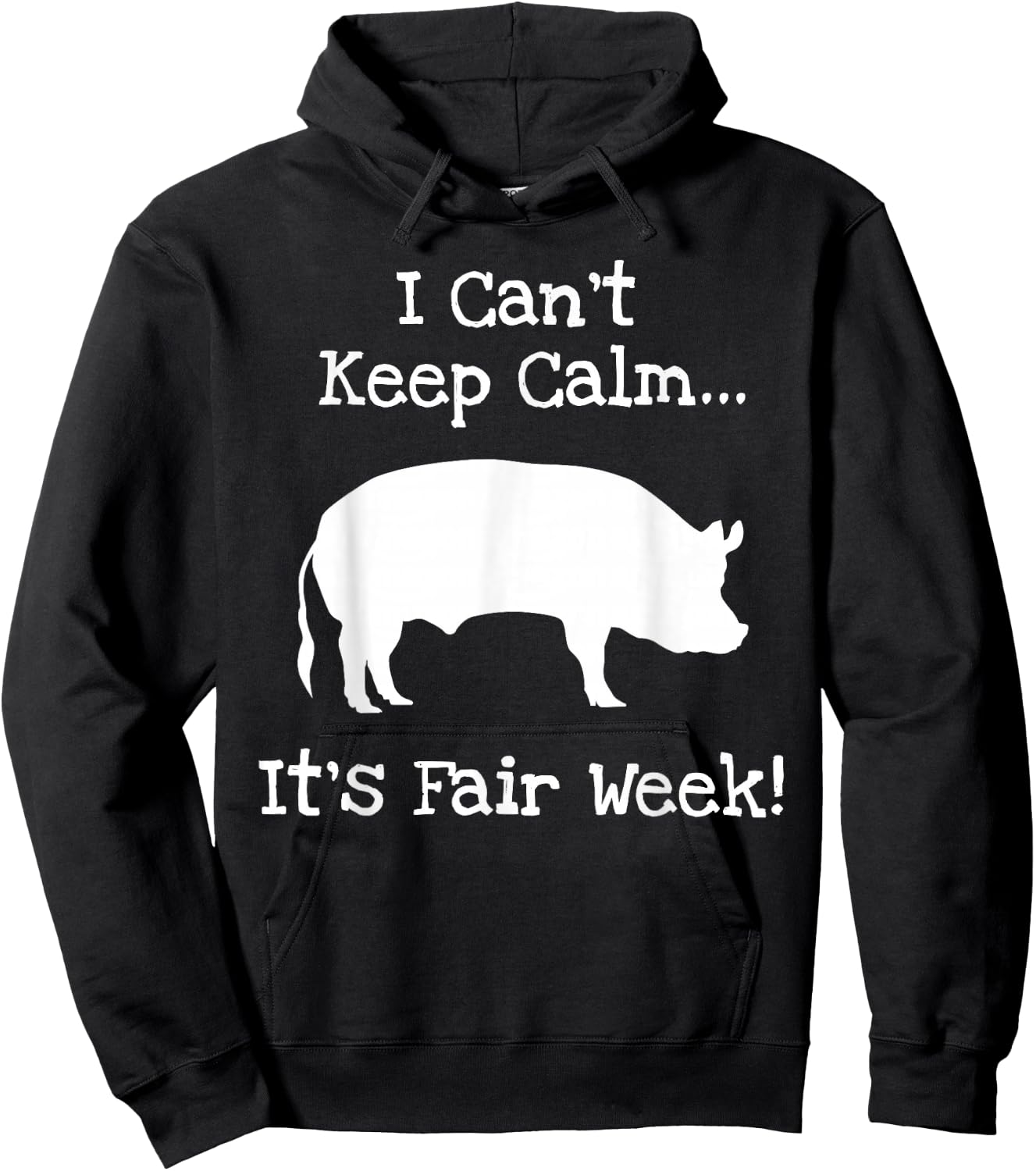 State and County Fair - Show Pig Livestock Showing Hoodie - Hoodie | Black