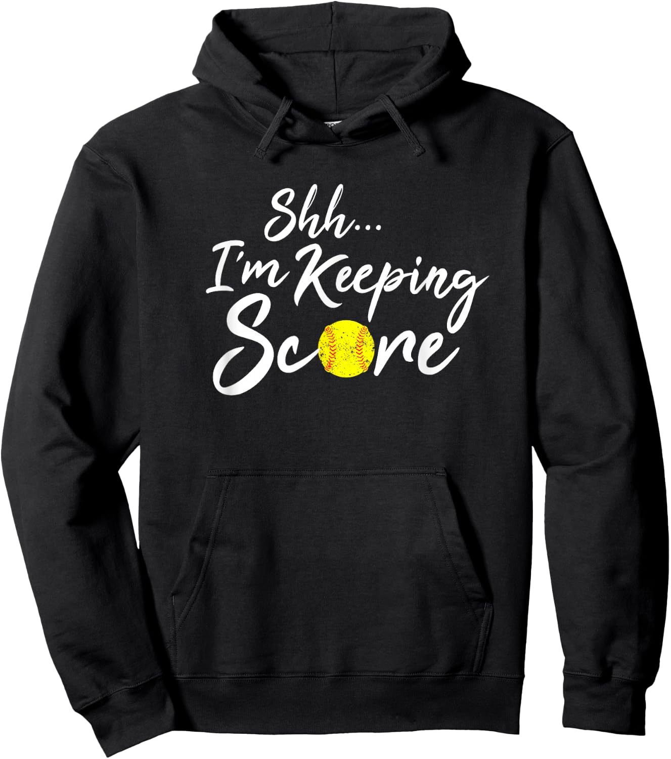 Scorekeeper Gift Funny Softball Team Score Book Keeper Shirt Hoodie - Hoodie | Black