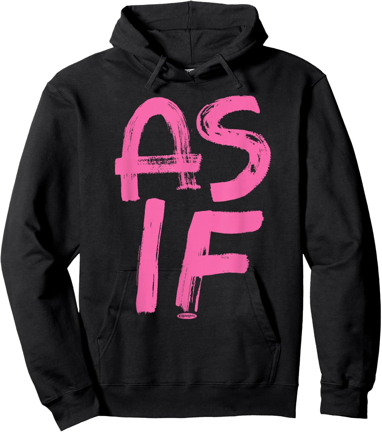 Clueless As If - Blue, Men's, Small, Short Sleeve, Classic Fit, Cotton/Polyester Blend, Officially Licensed Graphic Hoodie - Hoodie | Black