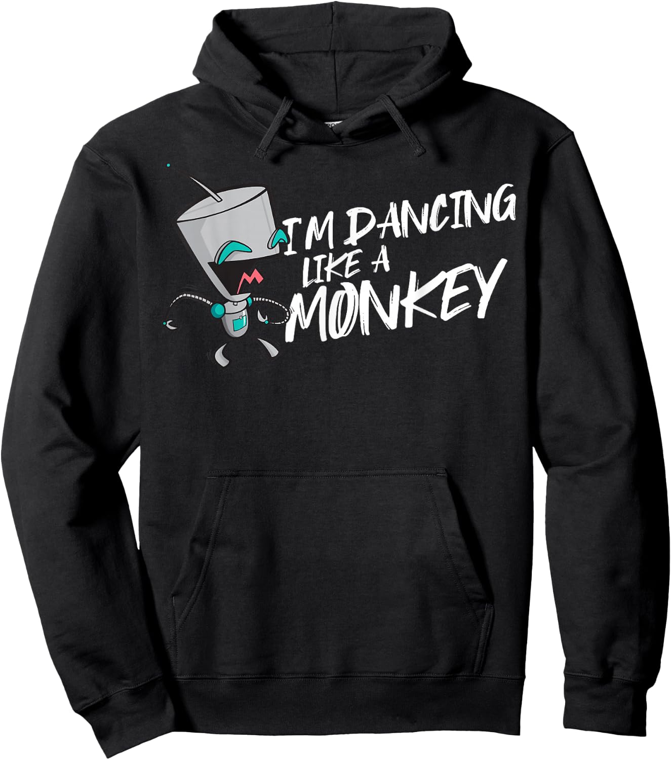 Invader Zim Gir I'm Dancing Like A Monkey Portrait Hoodie - Hoodie | Black