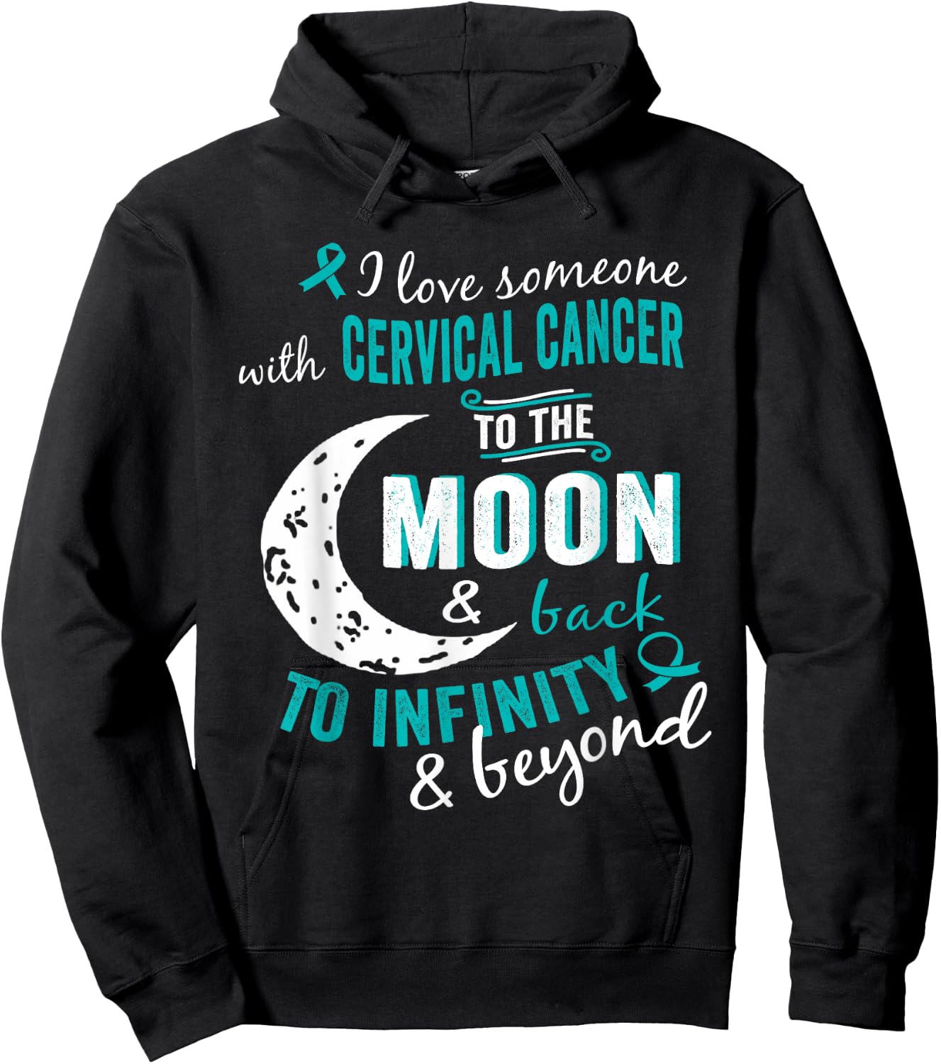Cervical Cancer Shirts - Cervical Cancer Awareness Shirt Hoodie - Hoodie | Black