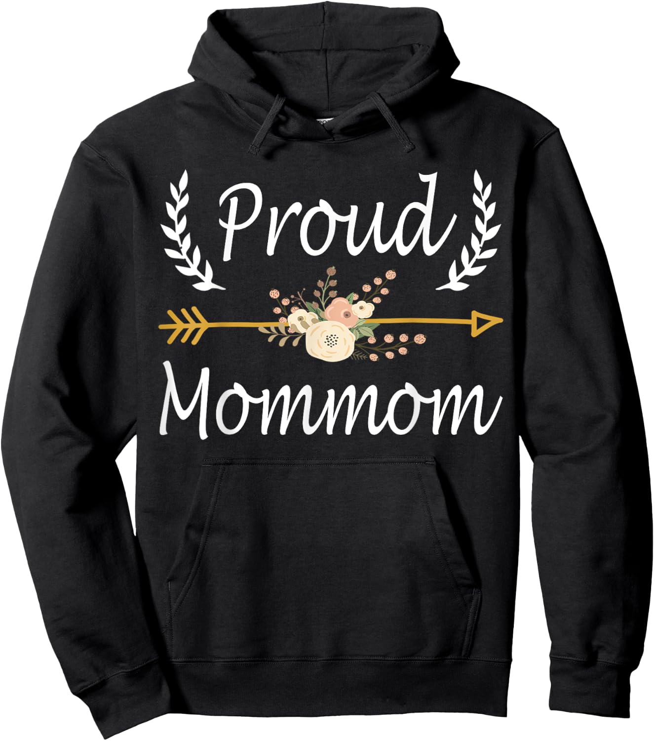 Proud Mommom Shirt Cute Mothers Day Gifts Hoodie - Hoodie | Black