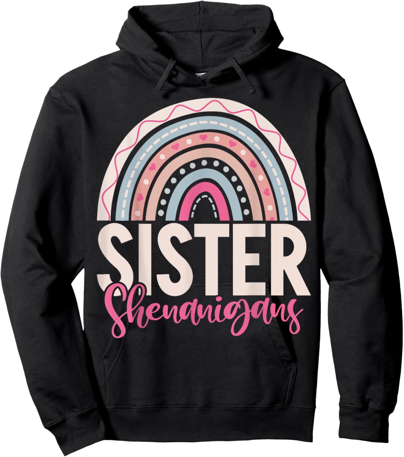 Sister Shenanigans Sister Hoodie - Hoodie | Black