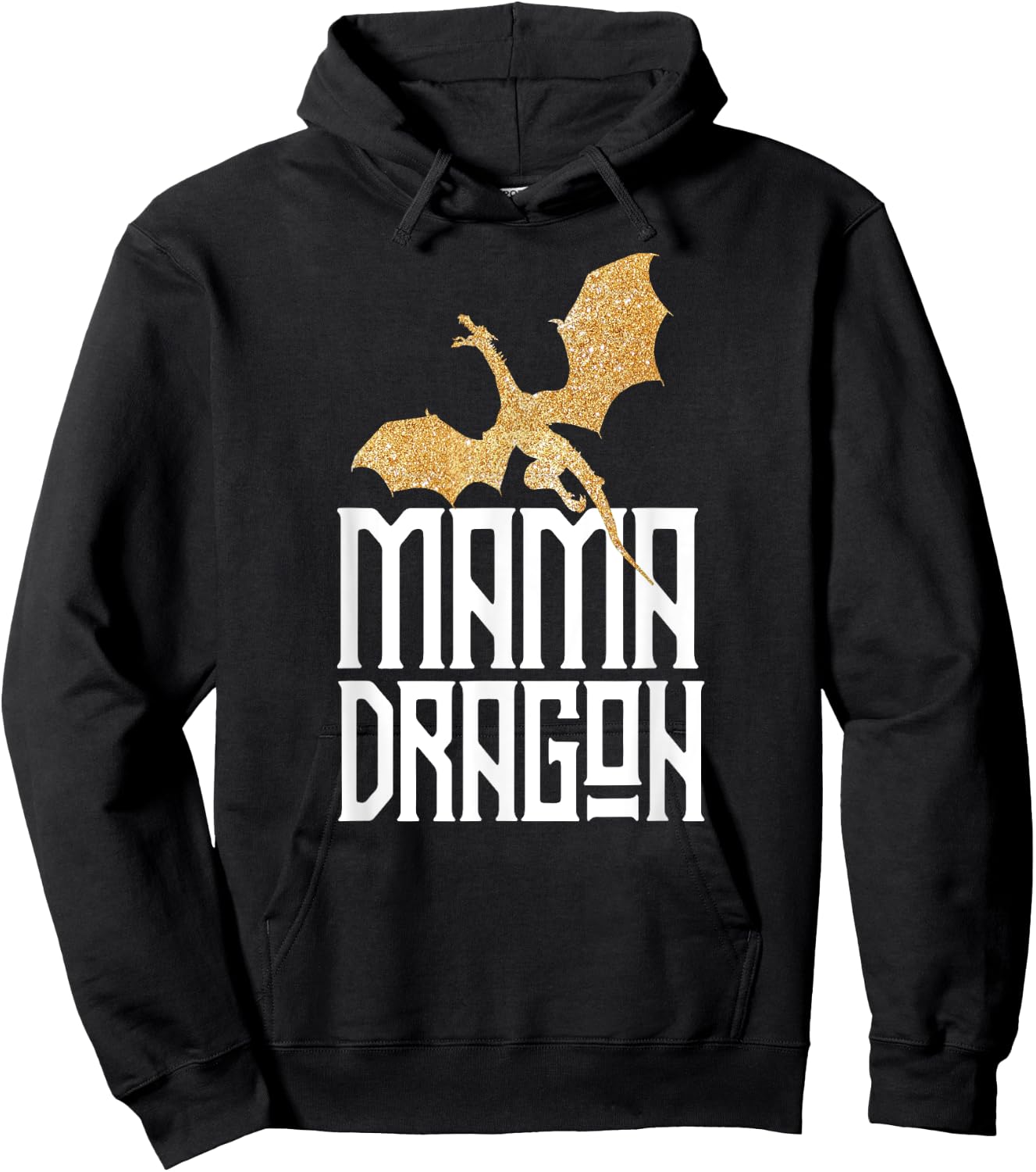 Mama Dragon Christmas Matching Family Tribe Mom Wife Hoodie - Hoodie | Black