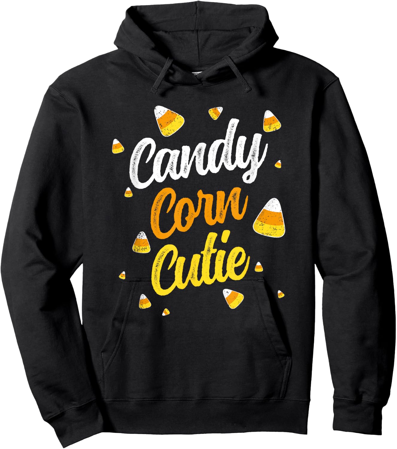 Candy Corn Cutie Halloween Cute Party Hoodie - Hoodie | Black