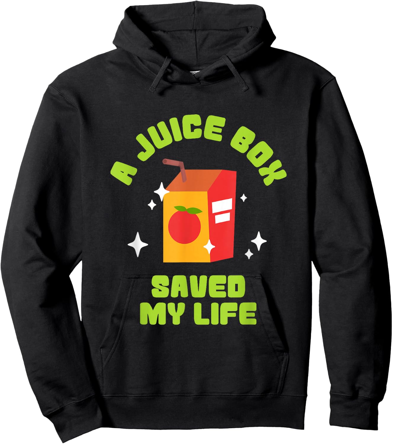 FUNNY JUICE BOX SAVED MY LIFE Type 1 Diabetes Hoodie - Hoodie | Black