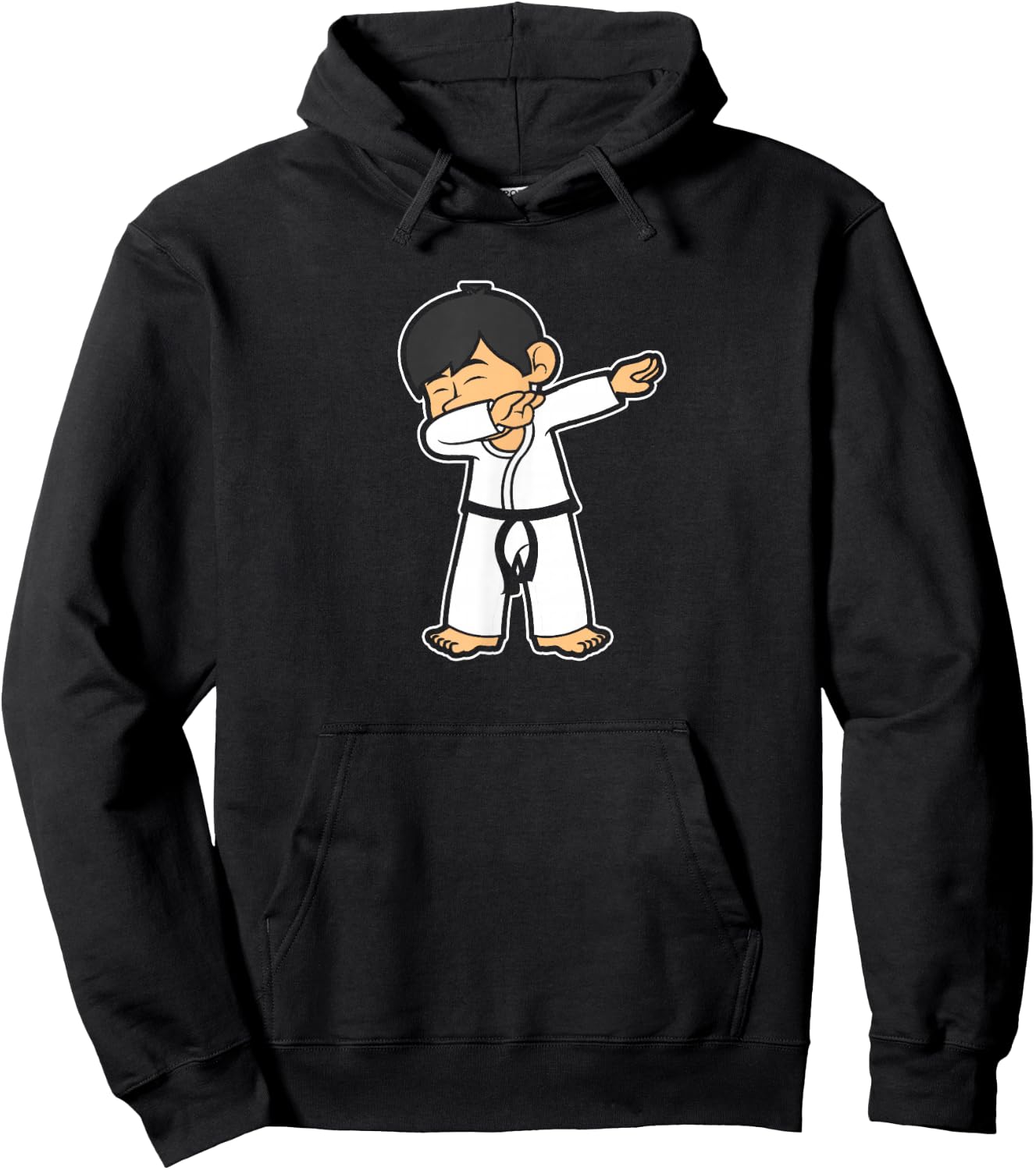 Martial Arts Fighter Dabbing Karate Quote Hoodie - Hoodie | Black