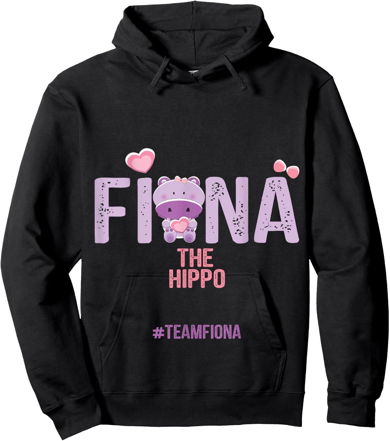 Fiona The Hippo Team Fiona Hoodie - Hoodie | Black