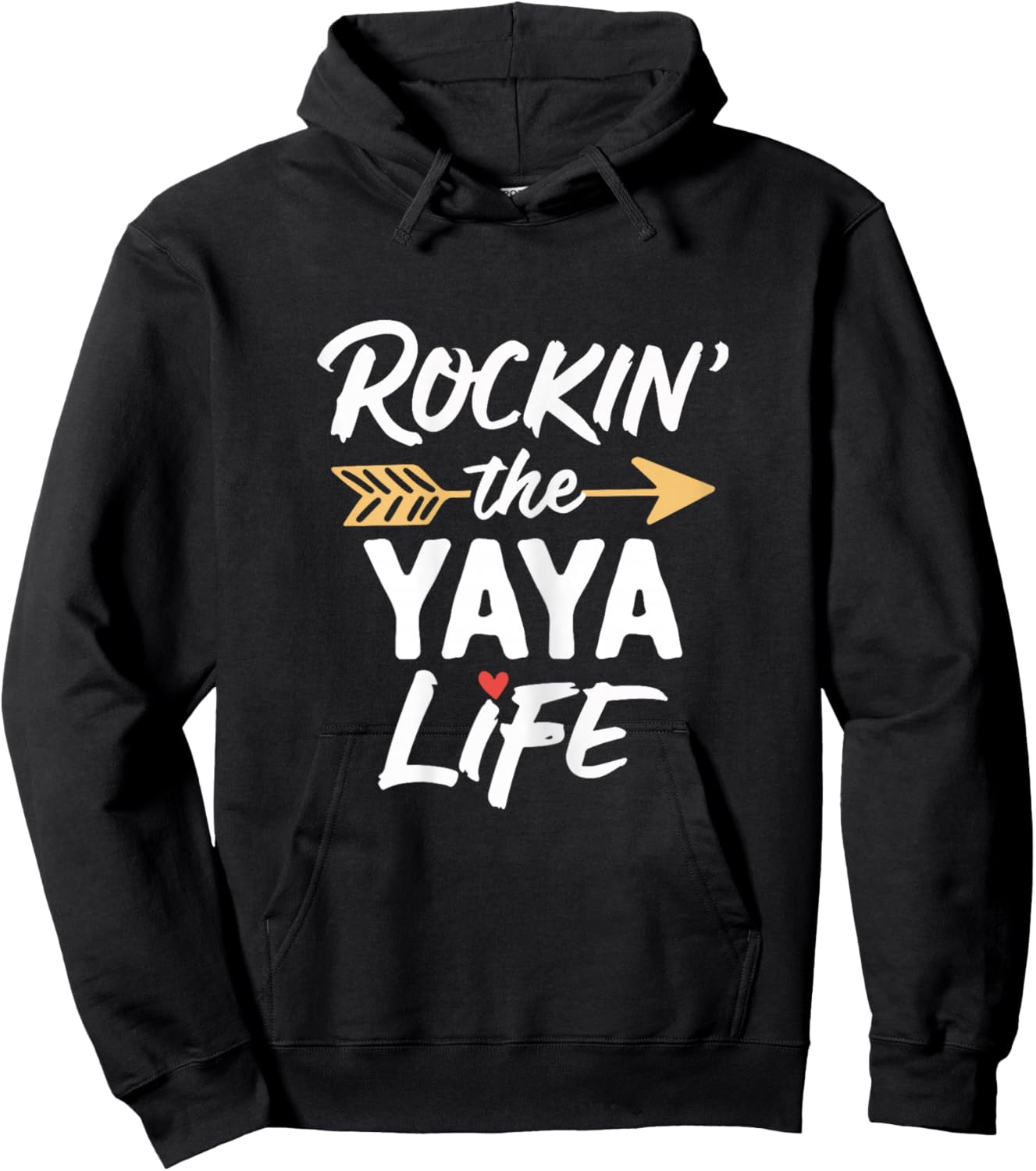 Rockin' The Yaya Life Cute Rocking Cool Hoodie - Hoodie | Black