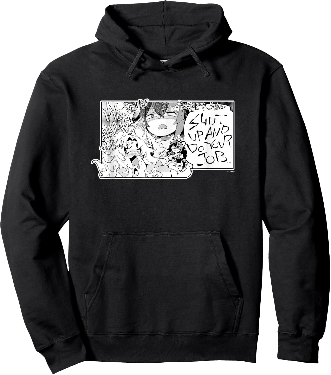 〈Ookami Mio〉Yamato Phantasia Manga Panel (English) Hoodie - Hoodie | Black