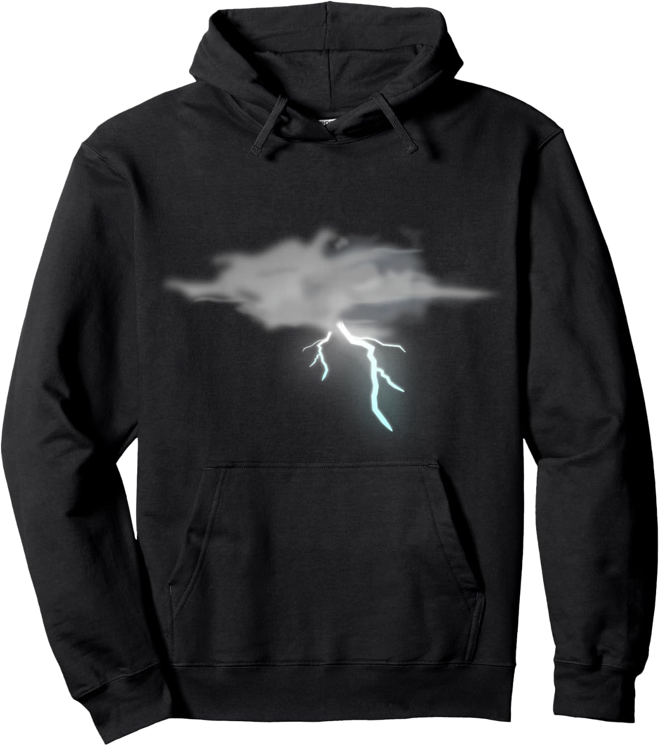 Storm Cloud Lightning Bad Weather Hoodie - Hoodie | Black