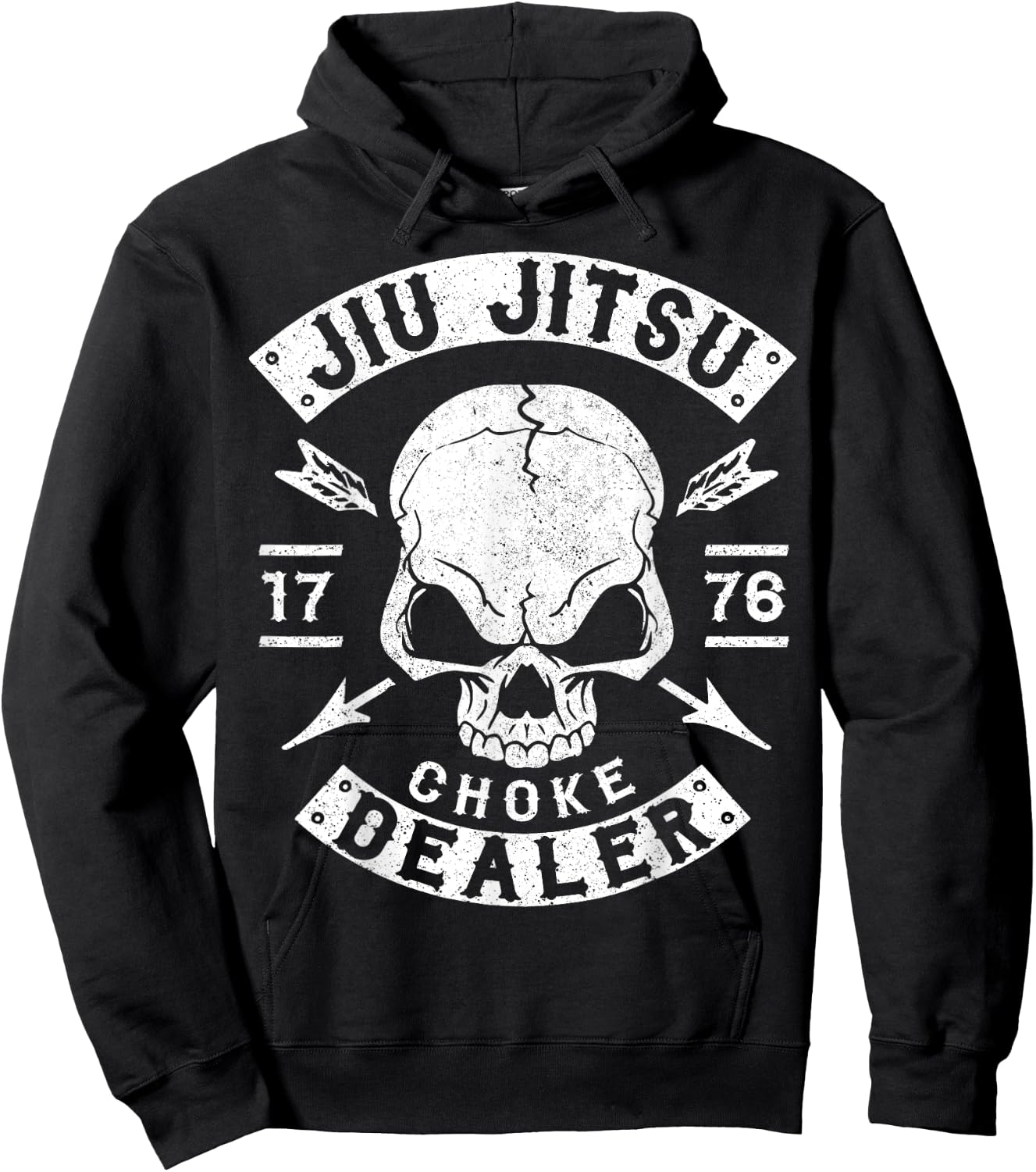 Jiu Jitsu T Shirt, Choke Dealer, Mma Shirt, Bjj Hoodie - Hoodie | Black