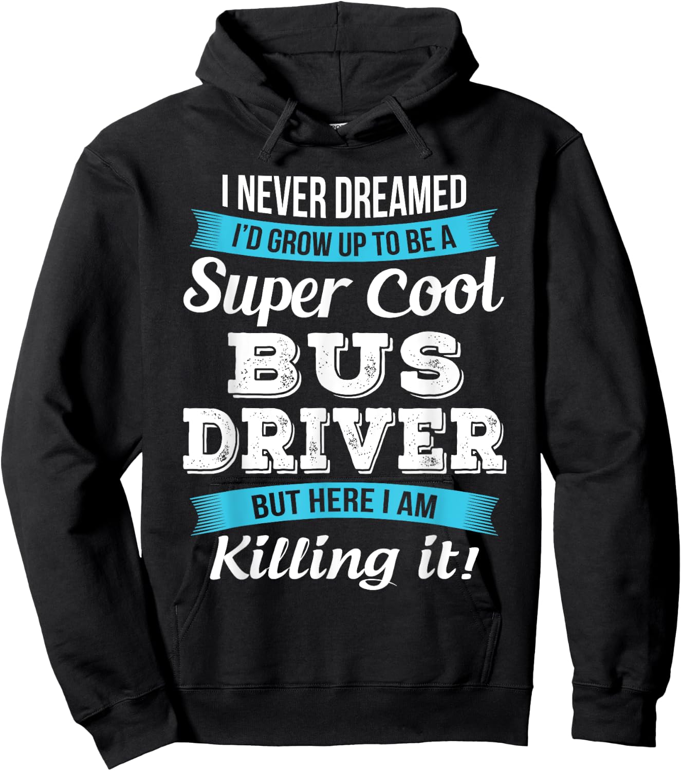 Funny Bus Driver Gift Hoodie - Hoodie | Black