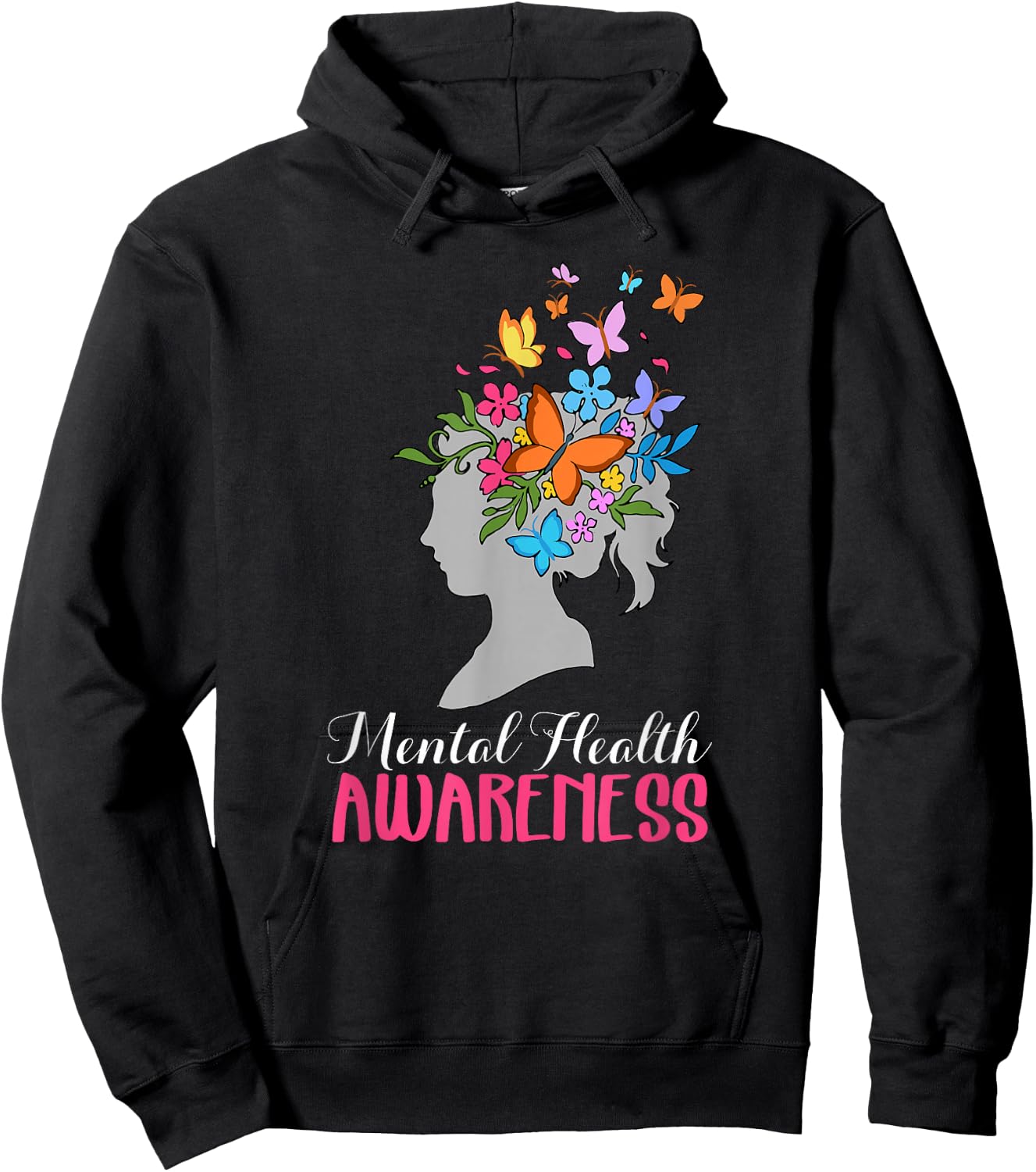 Mental Health Awareness Shirt Hoodie - Hoodie | Black