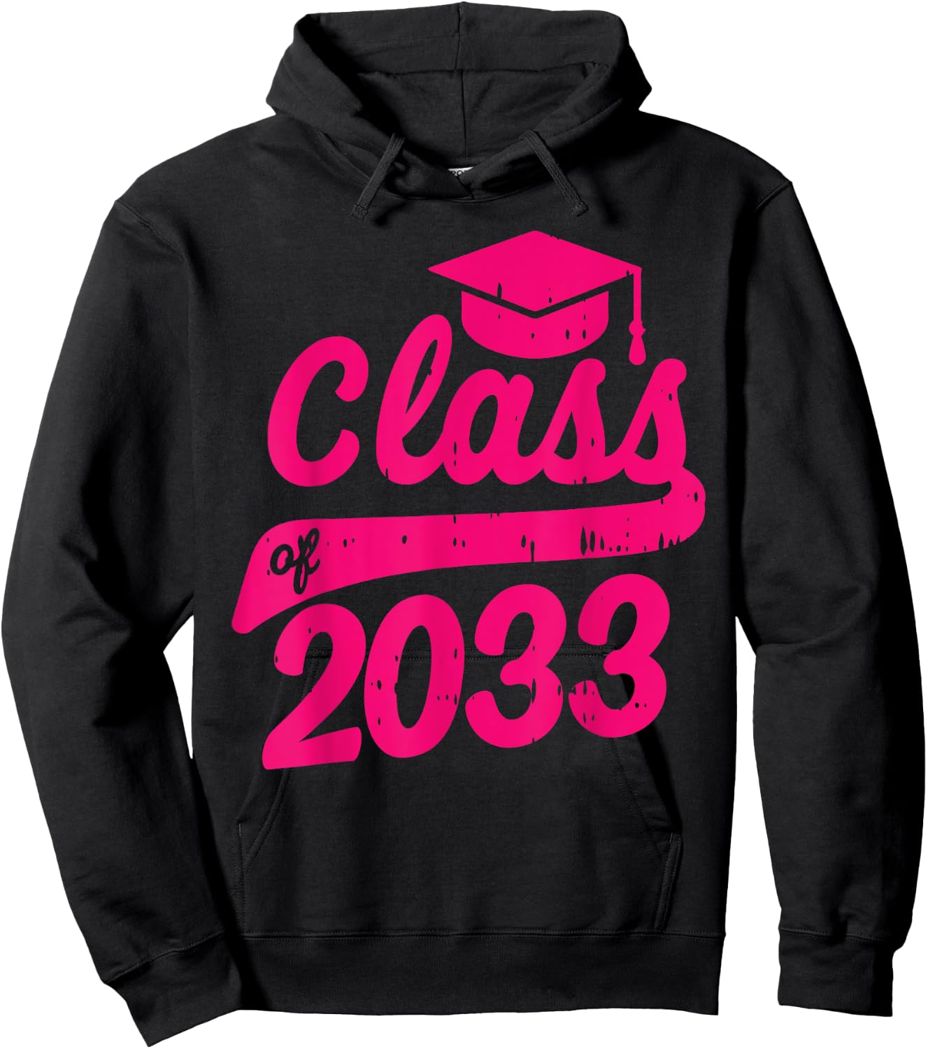 Class Of 2033 Grow With Me First Day Of Kindergarten Gift Hoodie - Hoodie | Black