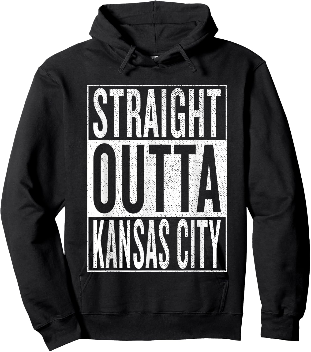 Straight Outta Kansas City Great Travel & Gift Hoodie - Hoodie | Black