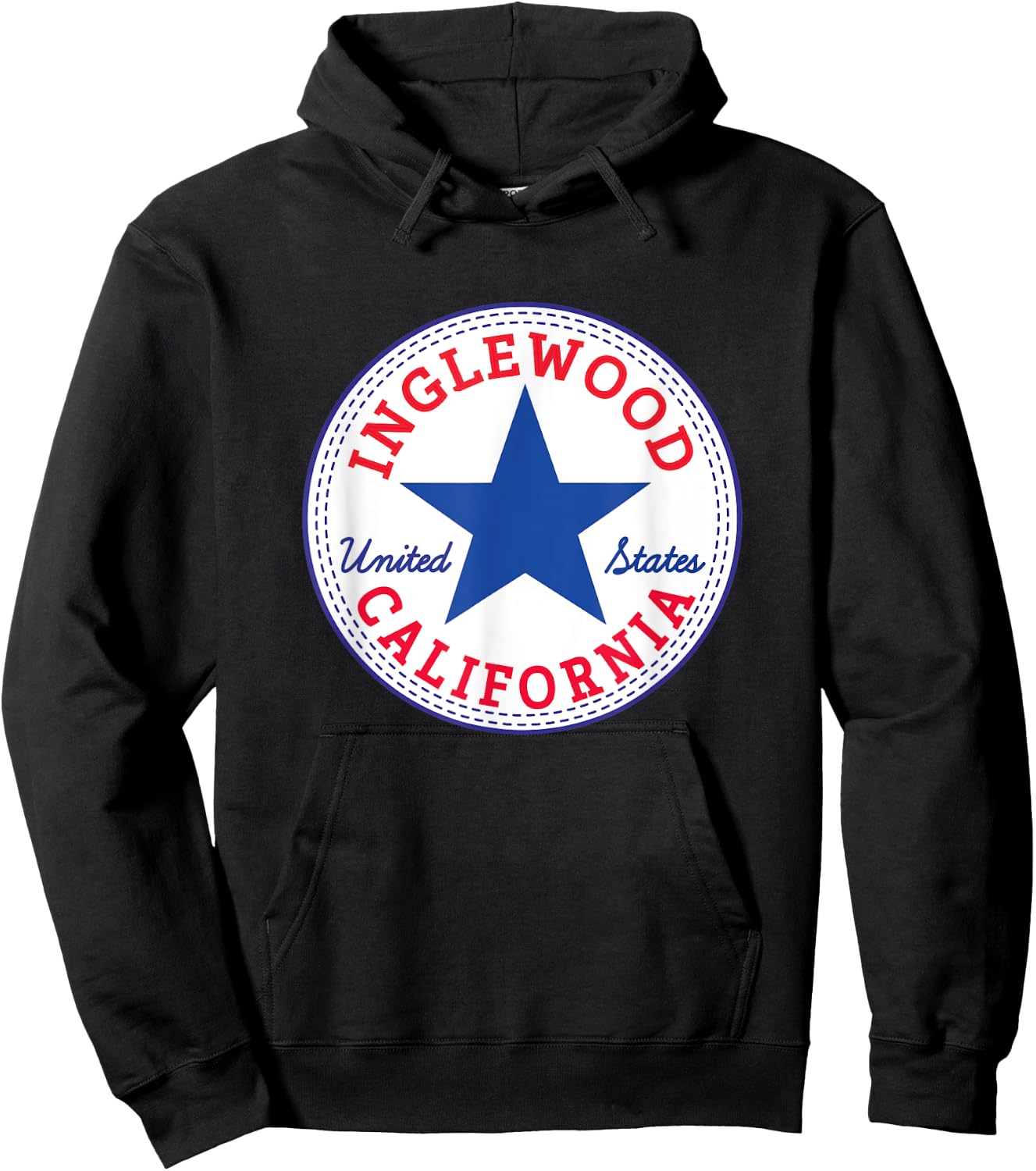 Inglewood Los Angeles County California urban Surf Outfit Hoodie - Hoodie | Black
