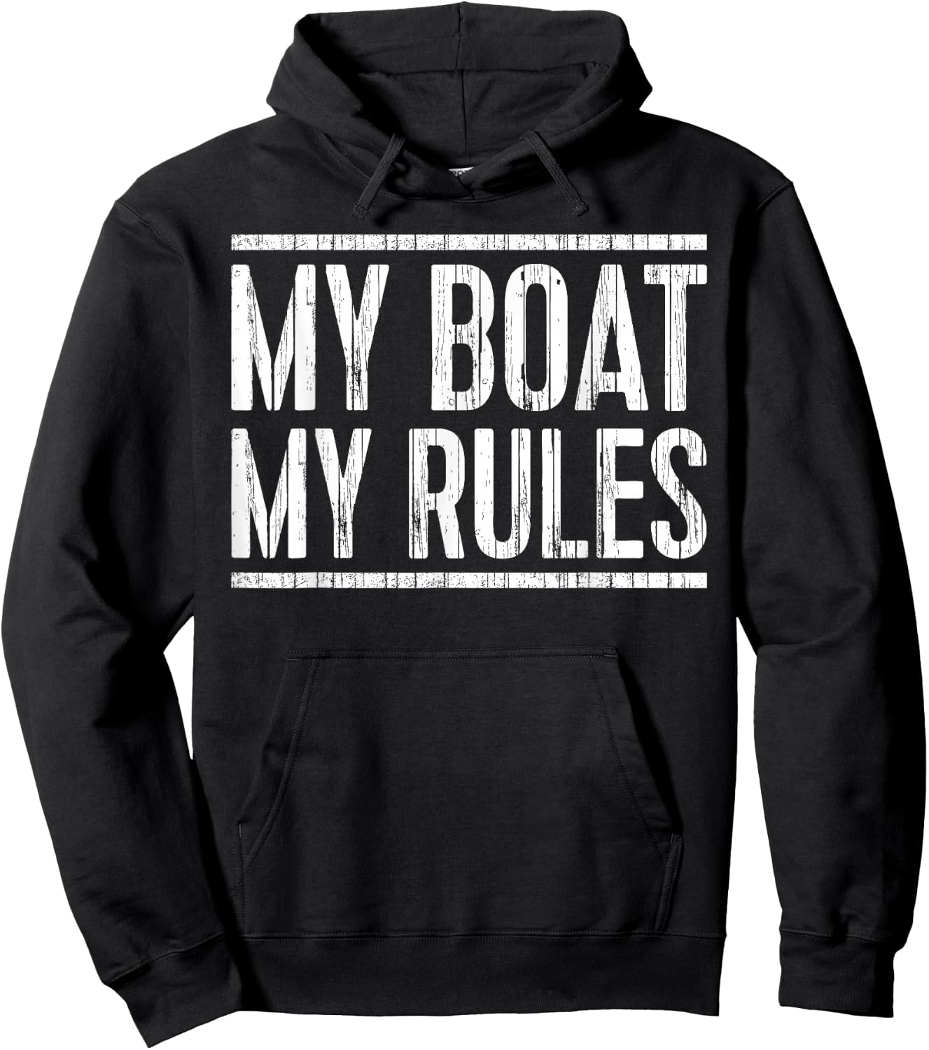 My Boat My Rules Shirt Men Women Boat Captain Hoodie - Hoodie | Black