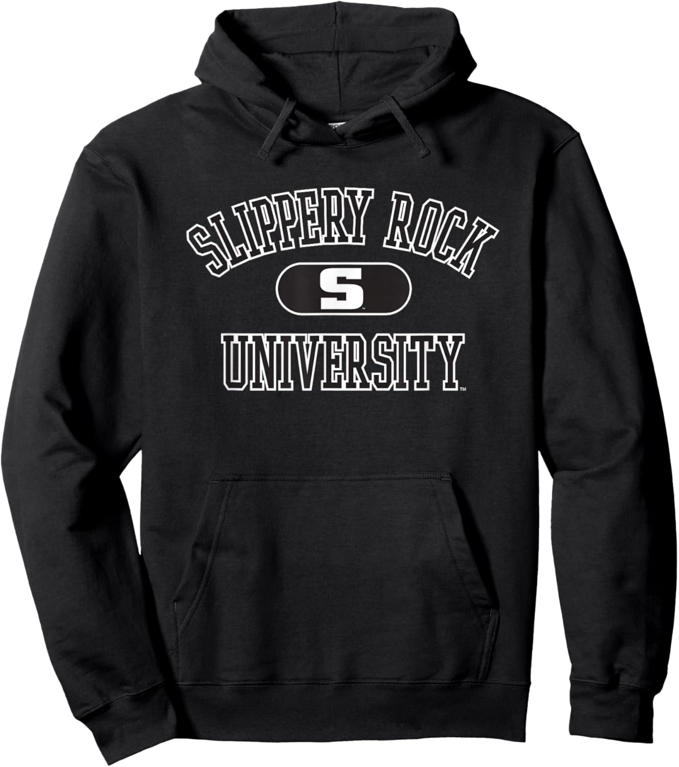 Slippery Rock The Rock Varsity Green Officially Licensed Hoodie - Hoodie | Black