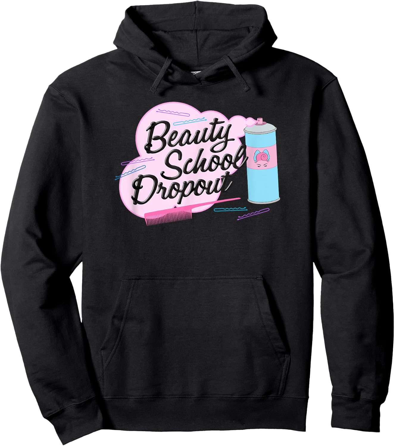 Grease | Pink Ladies | Beauty School Dropout Hoodie - Hoodie | Black