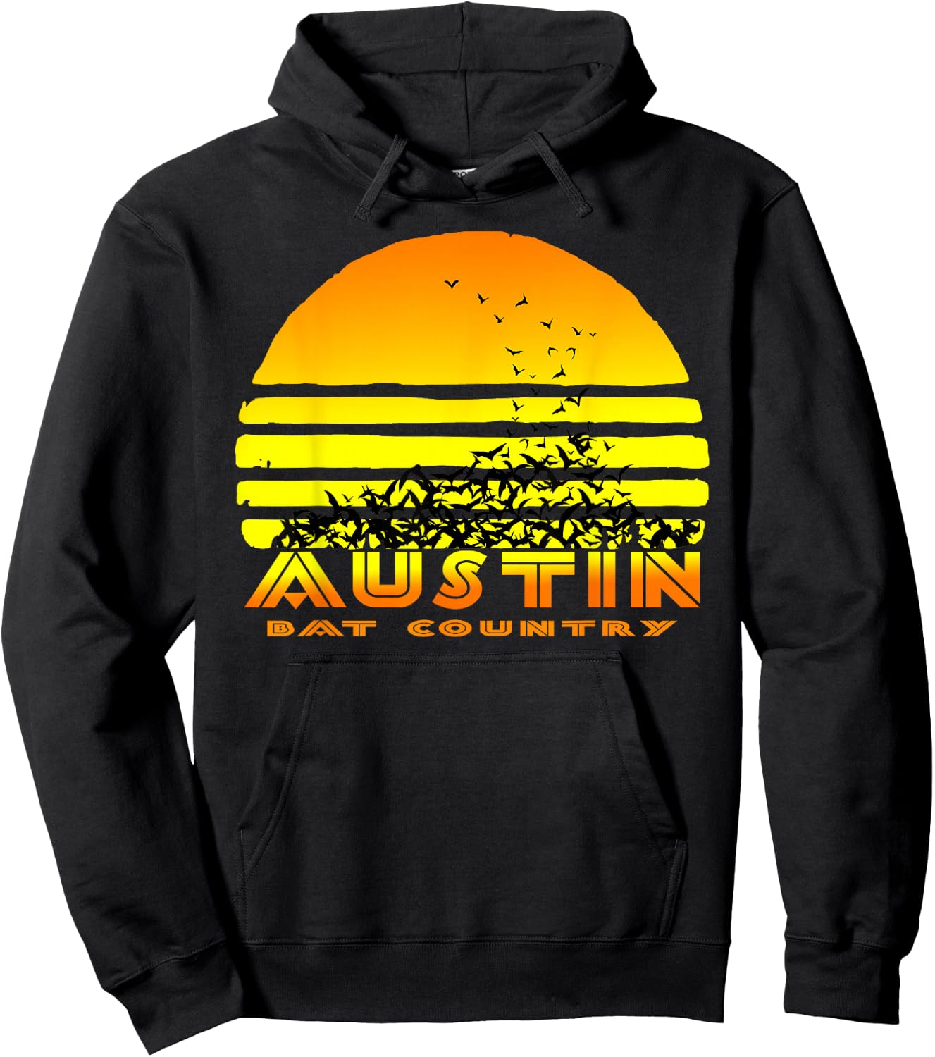 Austin, TX - Souvenir Bat Country Hoodie - Hoodie | Black