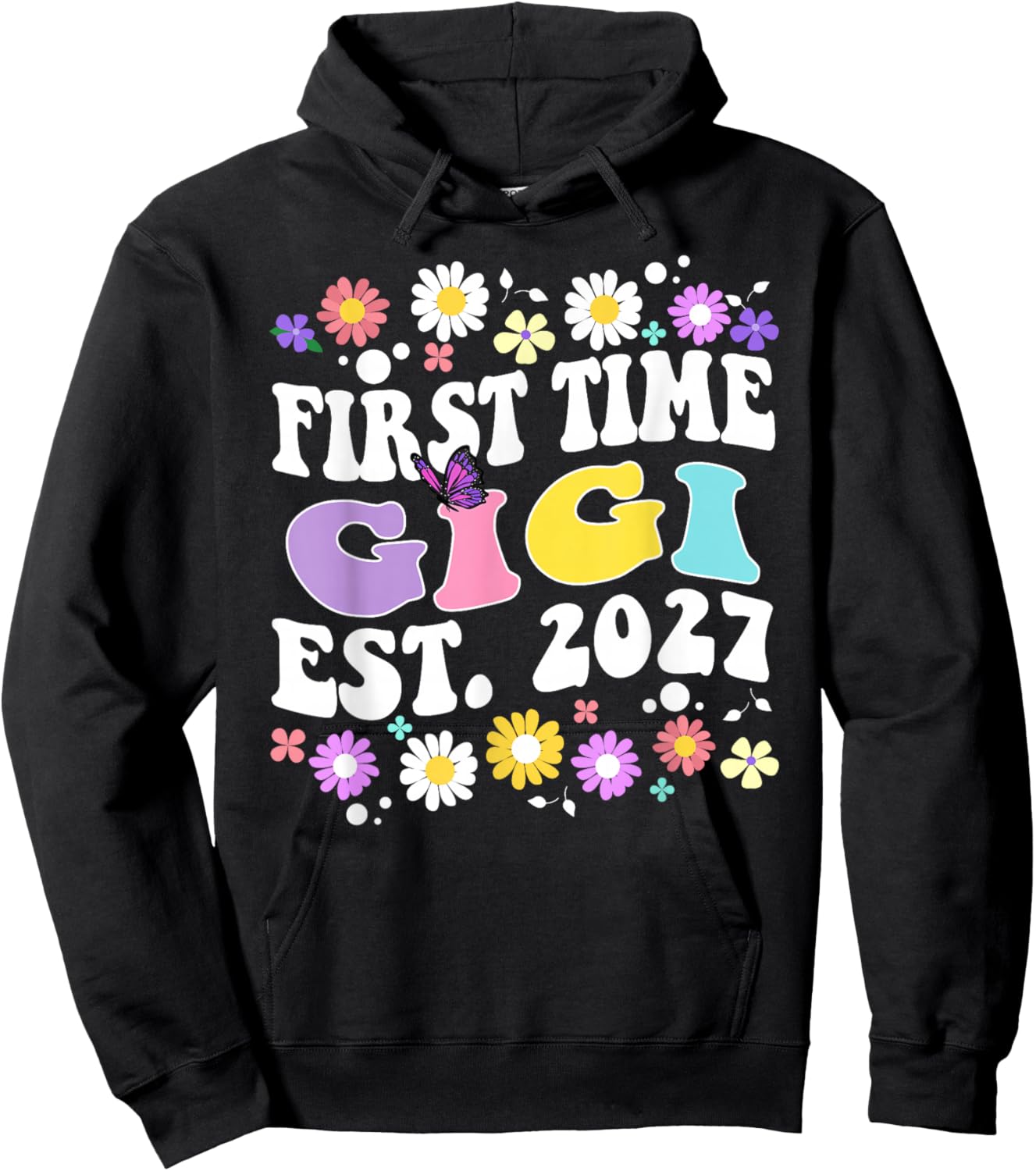 Soon to be Gigi 2027 for First Time Mom Pregnancy Hoodie - Hoodie | Black