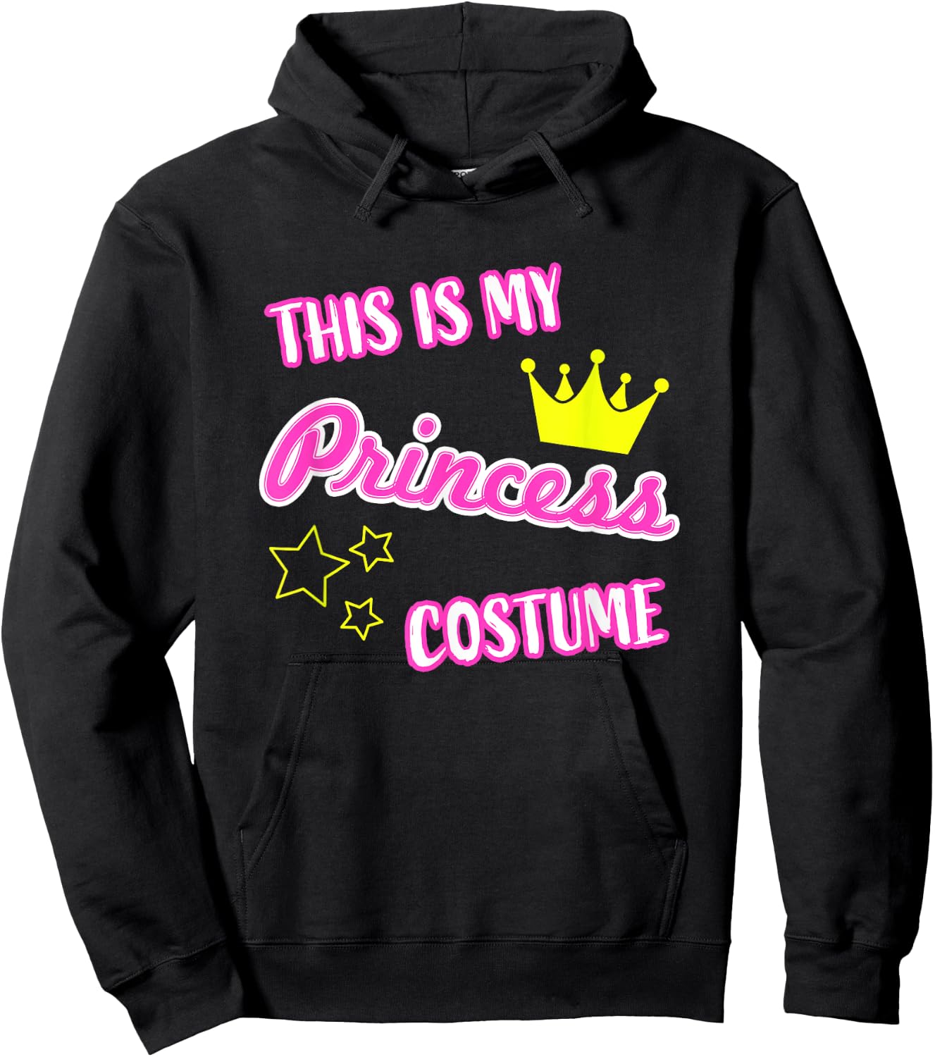 This is My Princess Costume Funny Halloween Kids Girl Women Hoodie - Hoodie | Black